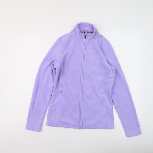 Marks and Spencer Womens Purple Jacket Size 8 Zip