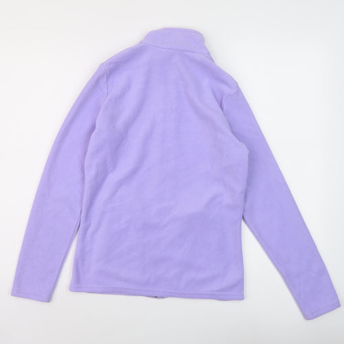 Marks and Spencer Womens Purple Jacket Size 8 Zip