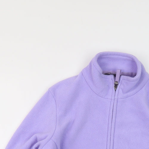 Marks and Spencer Womens Purple Jacket Size 8 Zip