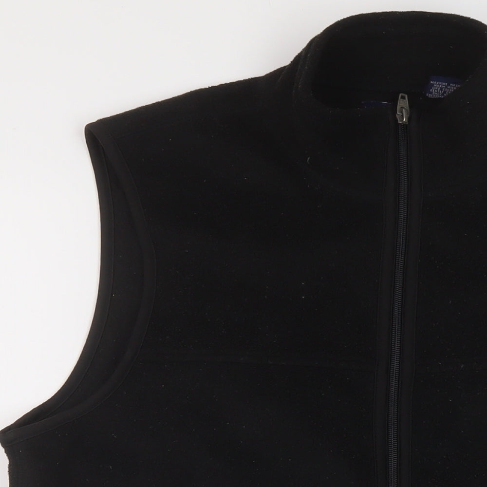 Gap Womens Black Gilet Jacket Size M Zip