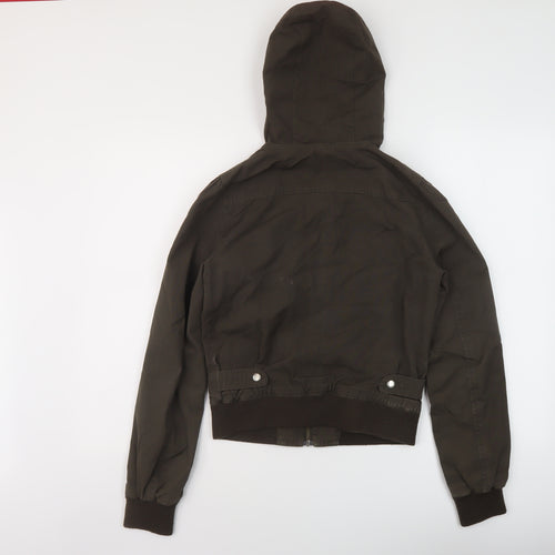 H&M Womens Brown Jacket Size 8 Zip