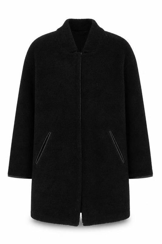 Front view of Marks & Spencer women’s black jacket, size UK 10