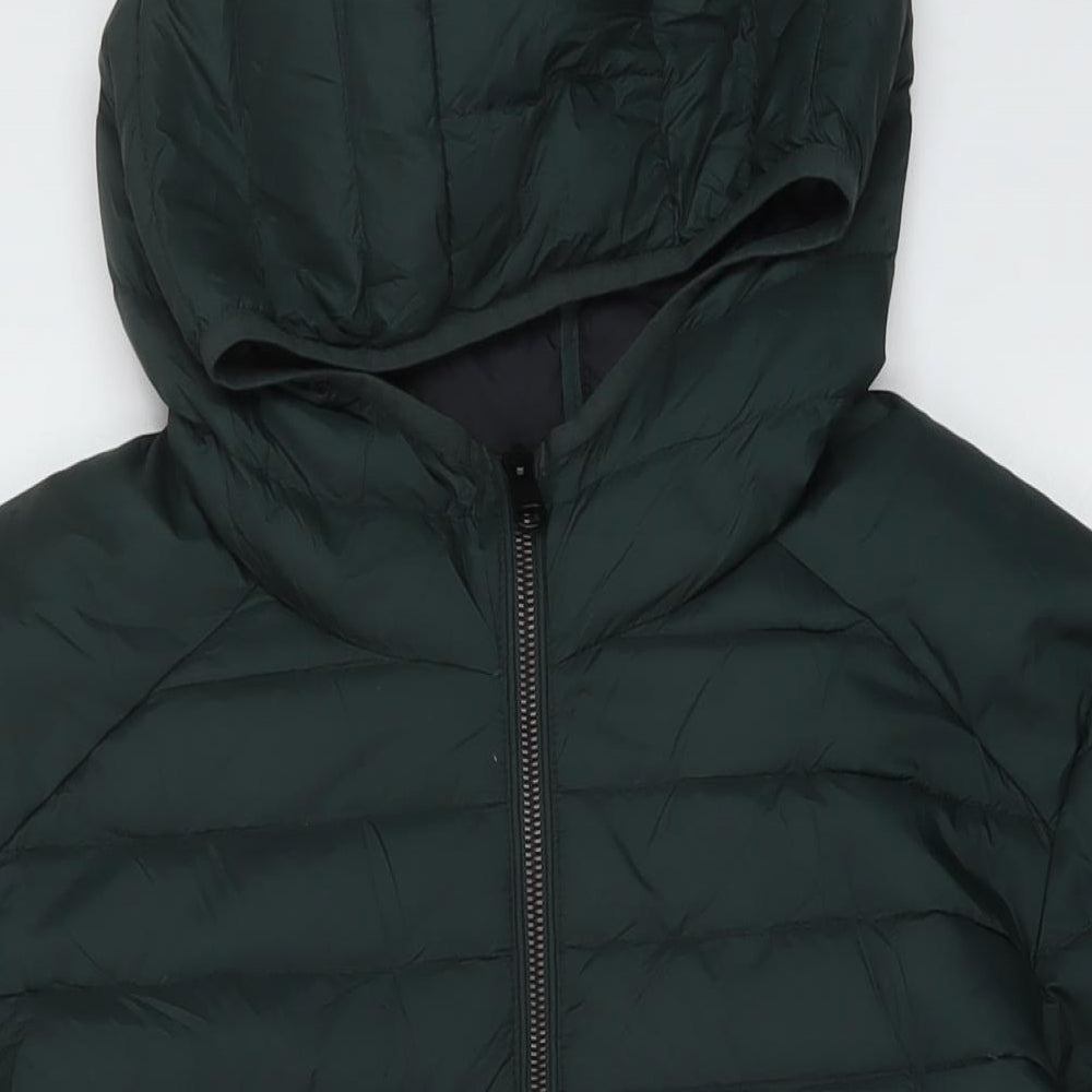 Marks and Spencer Mens Green Puffer Jacket Jacket Size L Zip