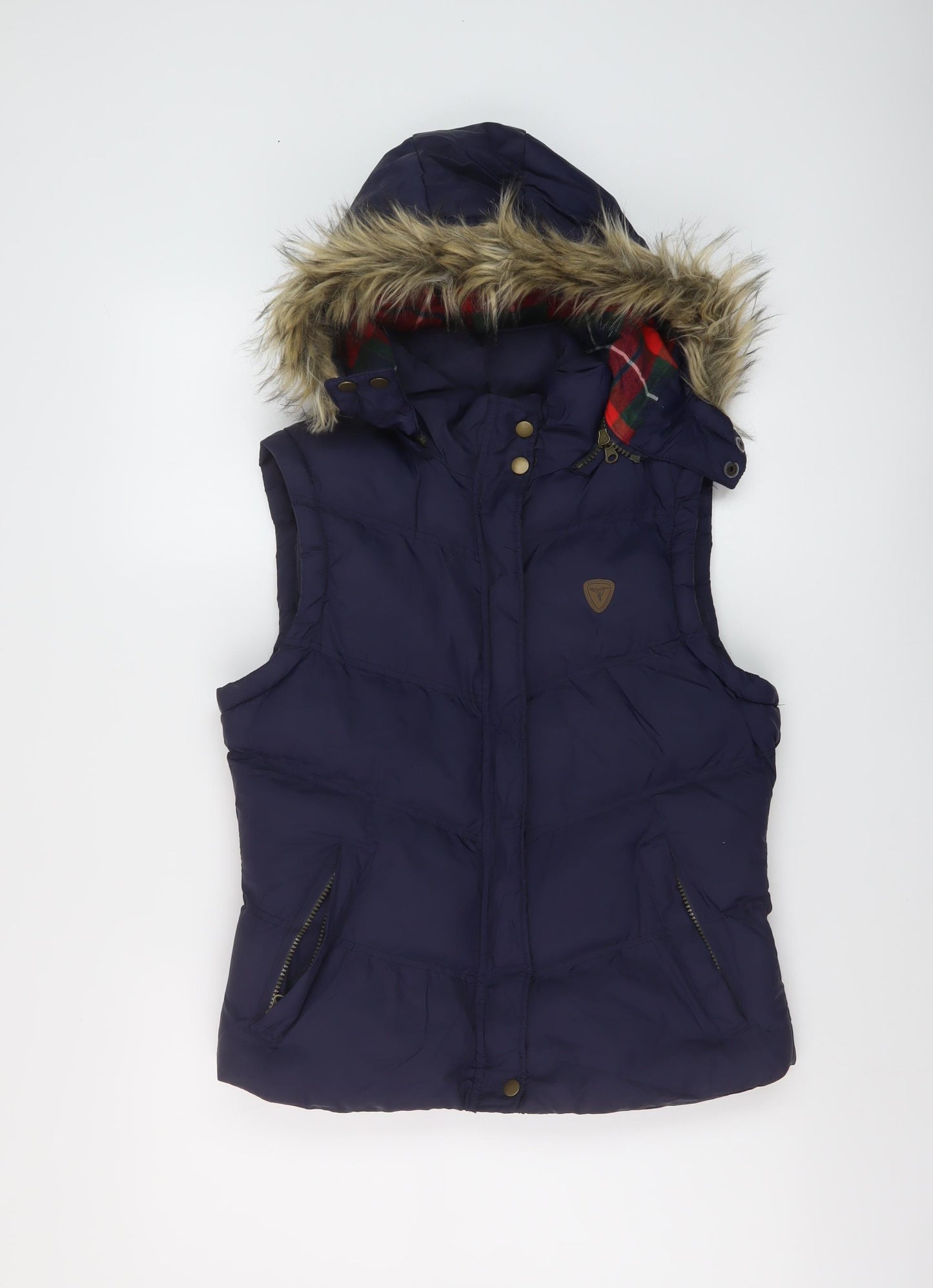 Ruby Tuesday Womens Black Gilet Waistcoat Size 12 Zip