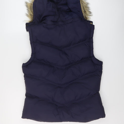 Ruby Tuesday Womens Black Gilet Waistcoat Size 12 Zip