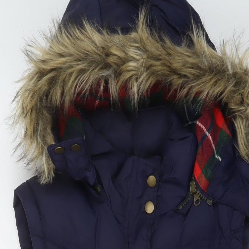 Ruby Tuesday Womens Black Gilet Waistcoat Size 12 Zip