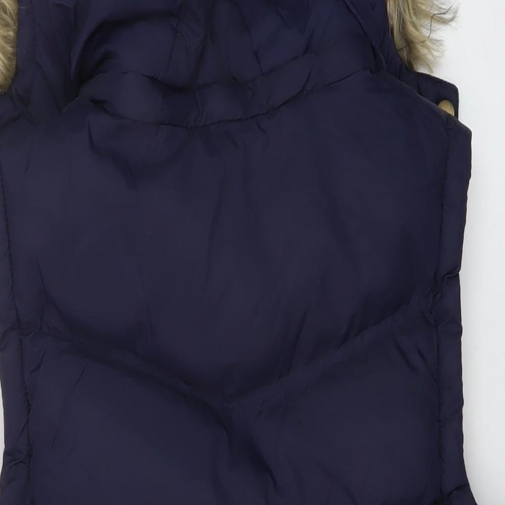 Ruby Tuesday Womens Black Gilet Waistcoat Size 12 Zip