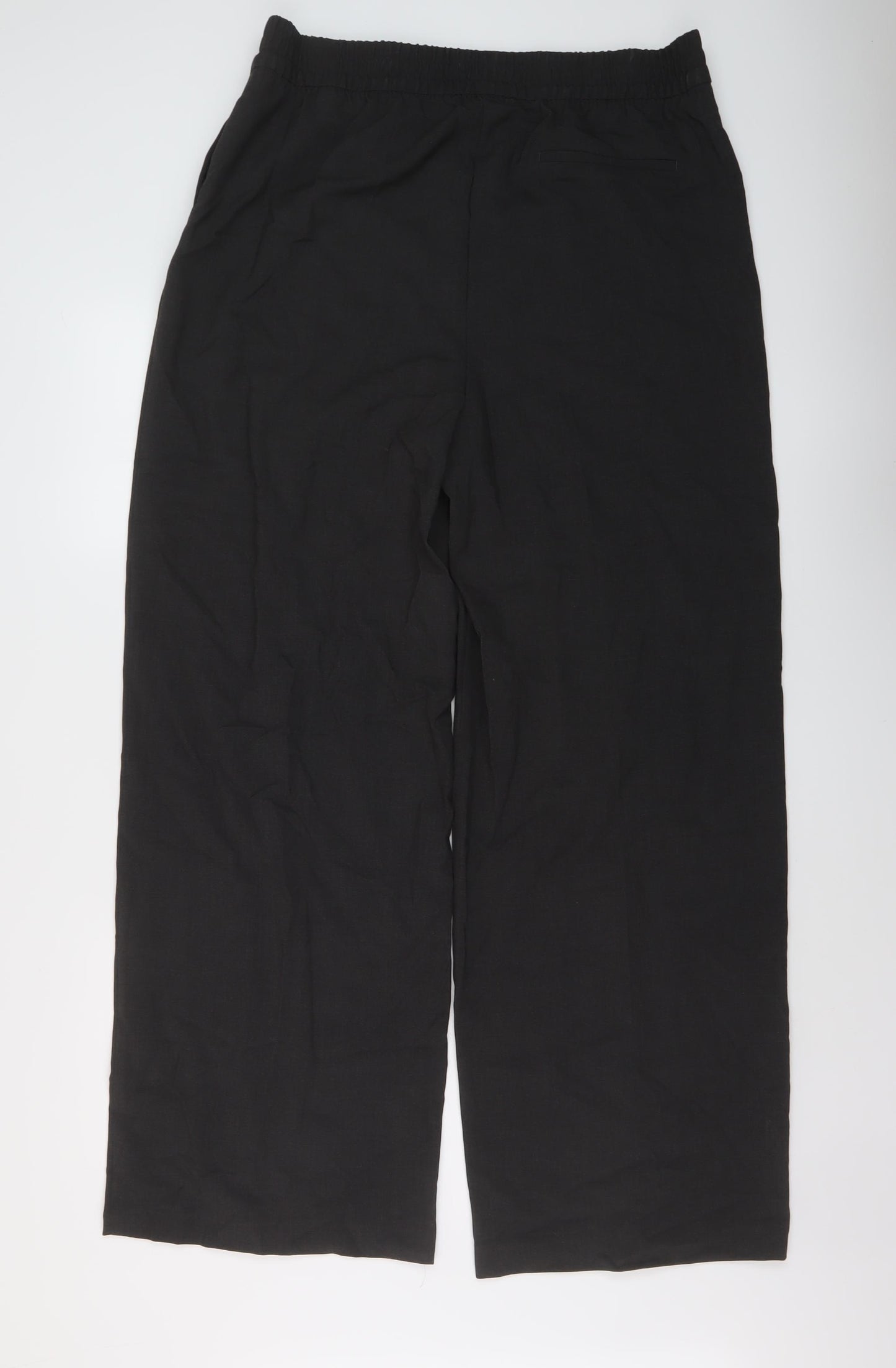 Marks and Spencer Womens Grey Polyester Trousers Size 16 L32 in Regular