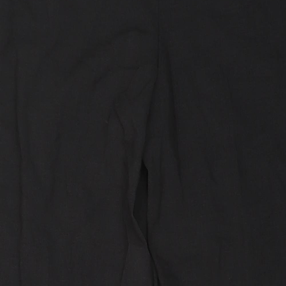 Marks and Spencer Womens Grey Polyester Trousers Size 16 L32 in Regular