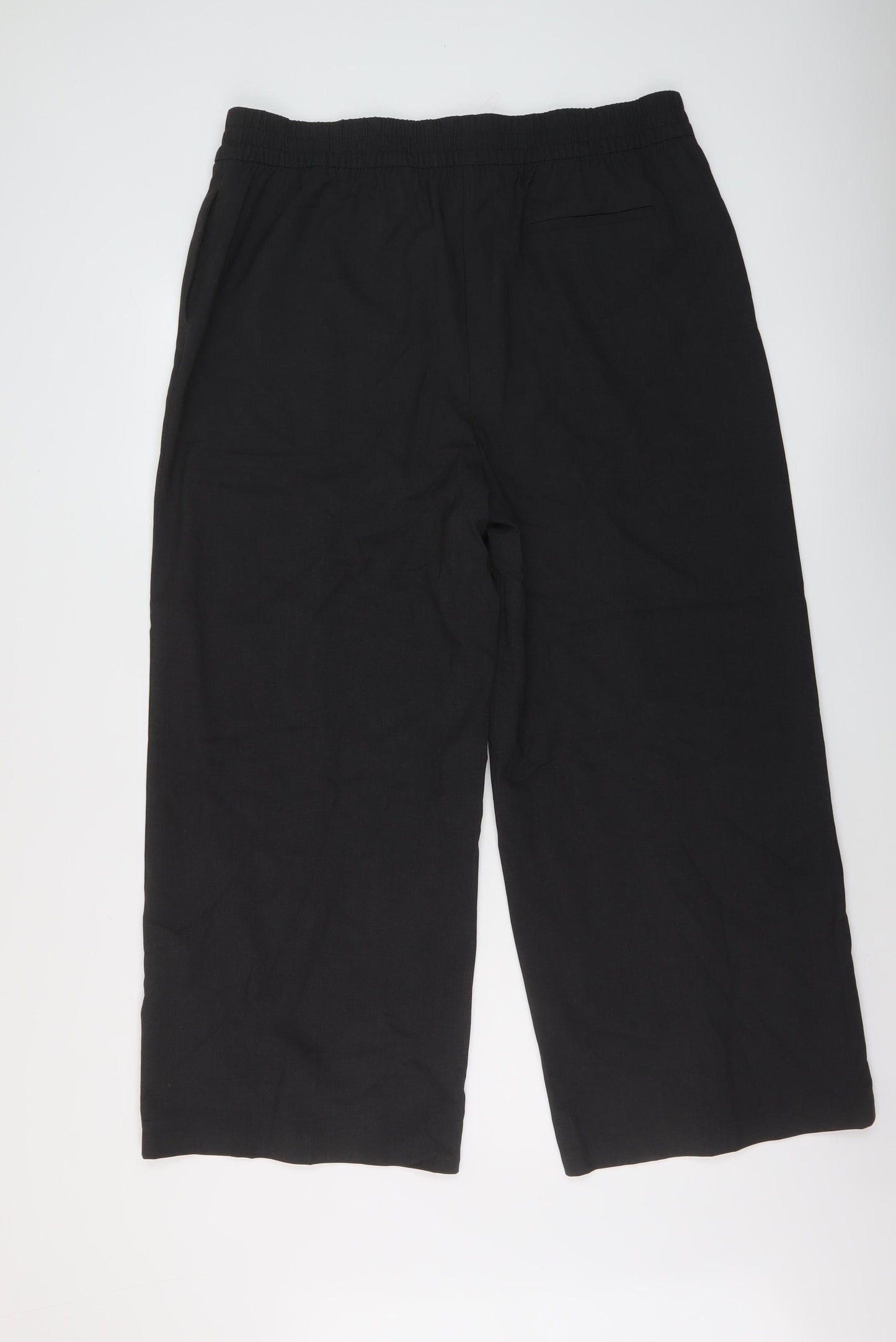 Marks and Spencer Womens Grey Polyester Trousers Size 18 L27 in Regular