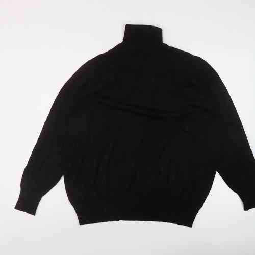 Capsule Womens Black Roll Neck Viscose Pullover Jumper Size 24