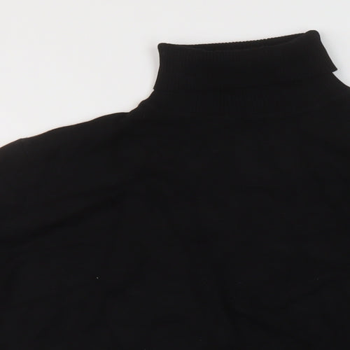 Capsule Womens Black Roll Neck Viscose Pullover Jumper Size 24