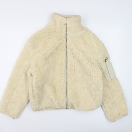 New Look Womens Ivory Jacket Size S Zip