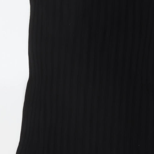 Marks and Spencer Womens Black Polyester A-Line Skirt Size 12