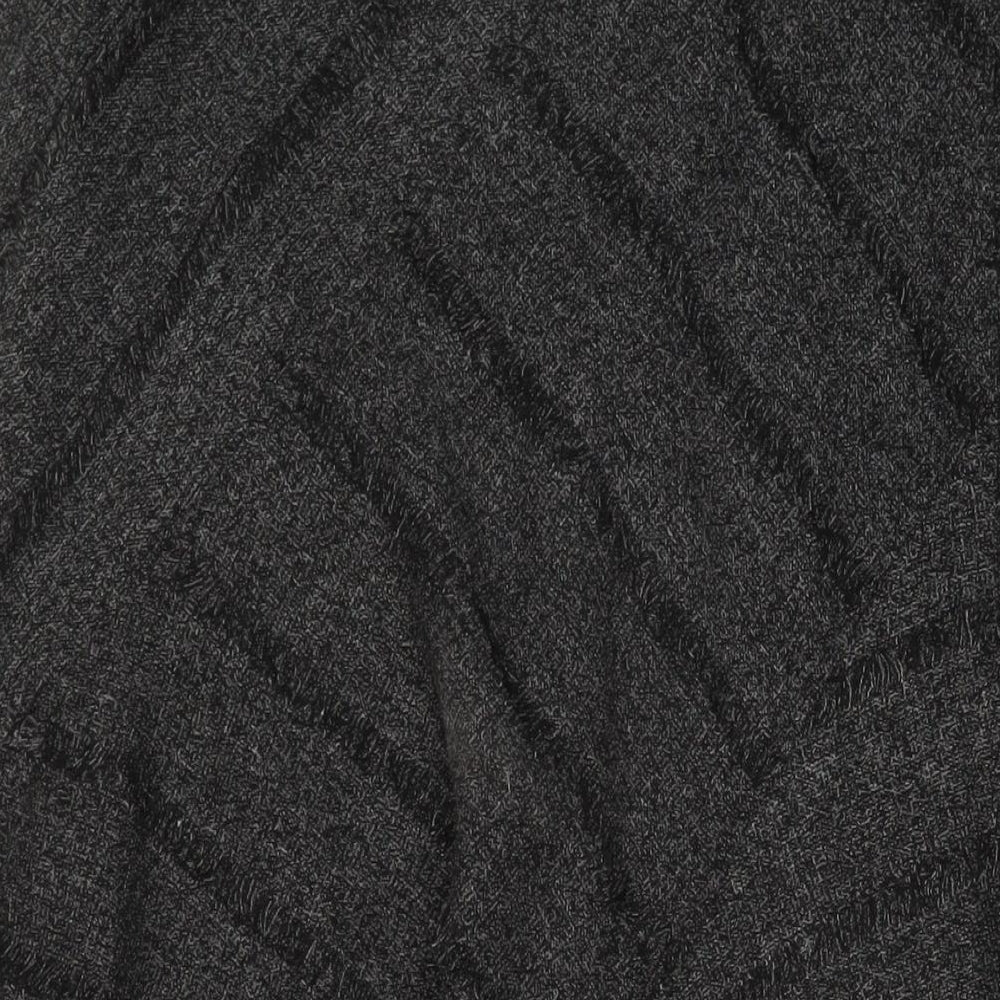 Principles Womens Grey Polyester A-Line Skirt Size 10 Zip