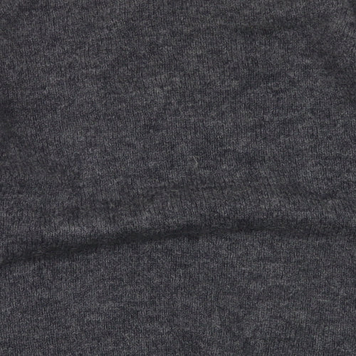 Classic Casuals Mens Grey V-Neck Argyle/Diamond Wool Pullover Jumper Size M Long Sleeve