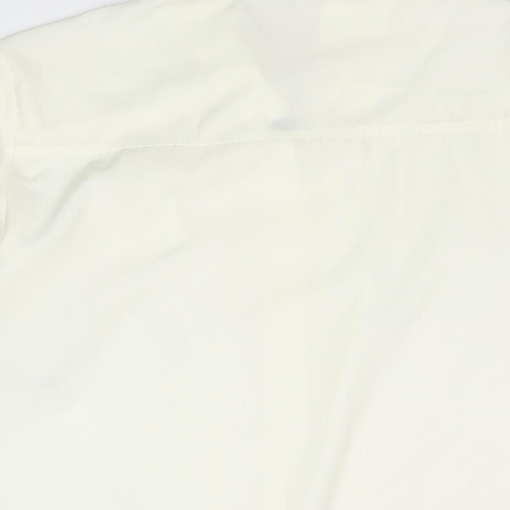 St Michael Womens Ivory Polyester Basic Blouse Size 10 Collared