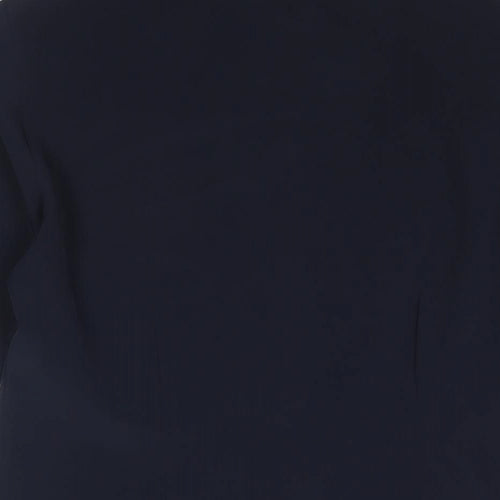 Gabriella Rossi Womens Blue Polyester Basic Blouse Size 10 Collared
