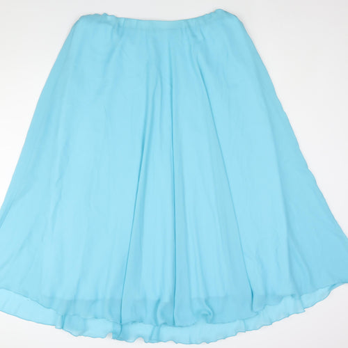 Kaleidoscope Womens Blue Polyester Flare Skirt Size 18 - Elasticated Waist