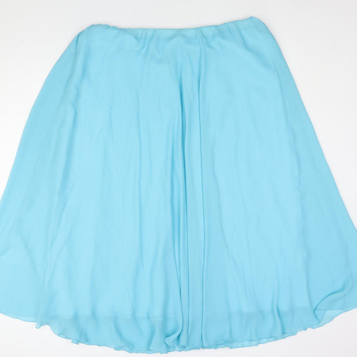 Kaleidoscope Womens Blue Polyester Flare Skirt Size 18 - Elasticated Waist