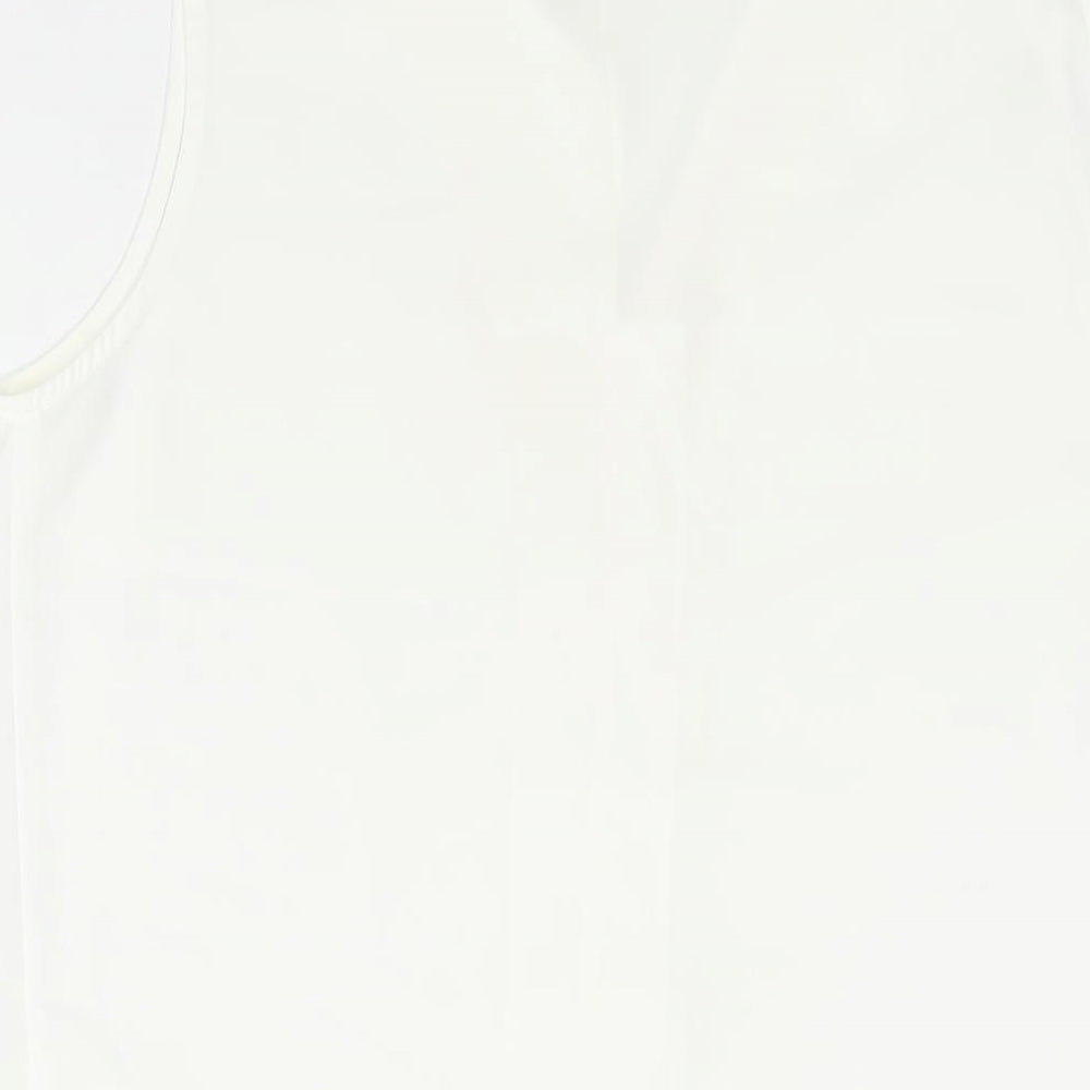 Principles Womens White Polyester Camisole Blouse Size 12 Collared