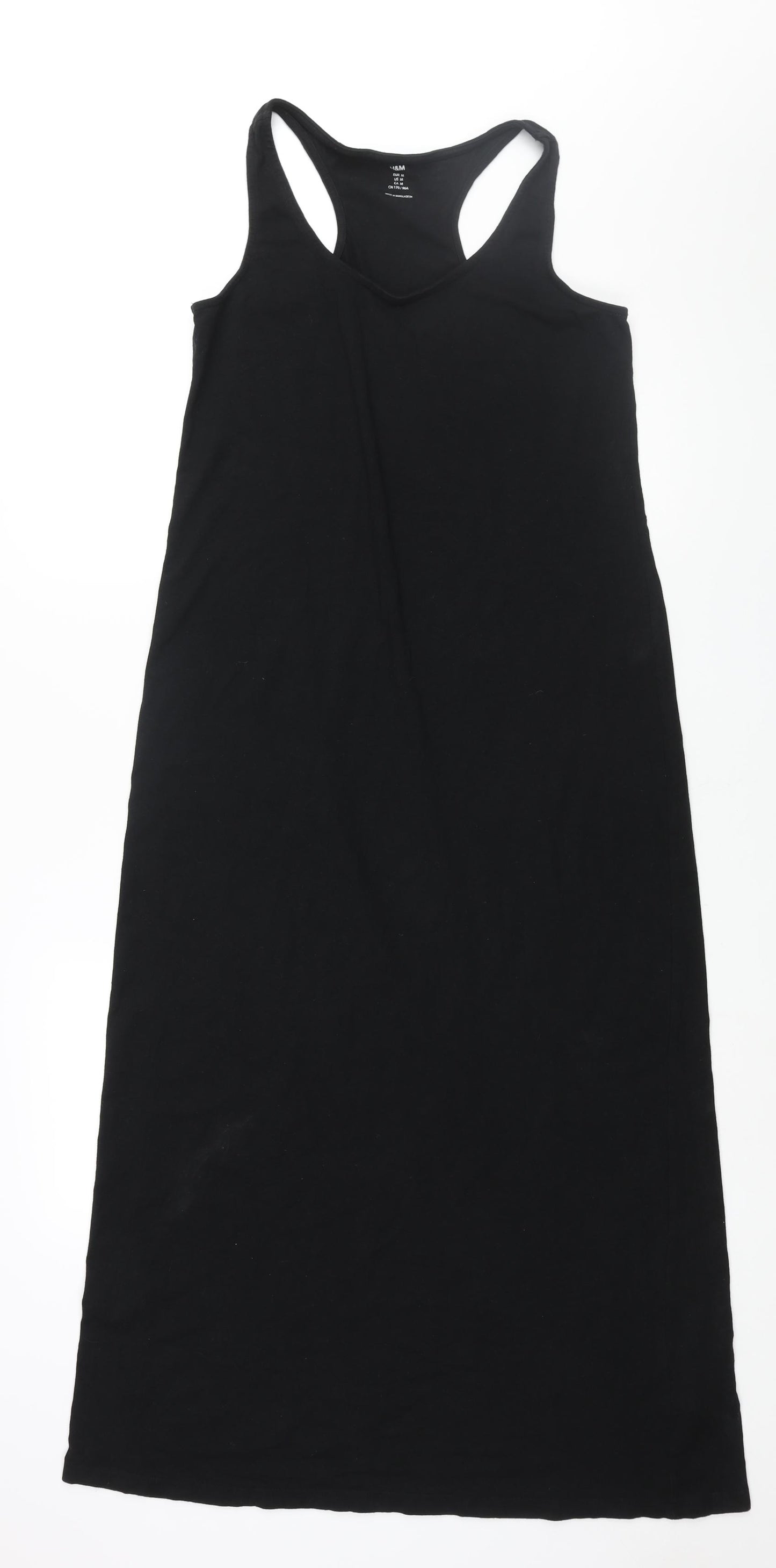 HUM Womens Black Viscose Tank Dress Size M Scoop Neck Pullover