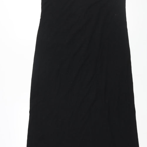 HUM Womens Black Viscose Tank Dress Size M Scoop Neck Pullover