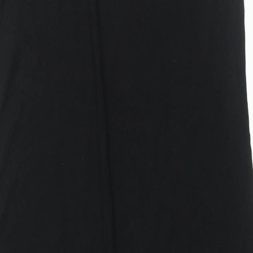 HUM Womens Black Viscose Tank Dress Size M Scoop Neck Pullover
