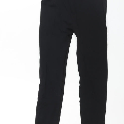 NEXT Womens Black Polyester Cropped Leggings Size 24 in L25 in - Logo