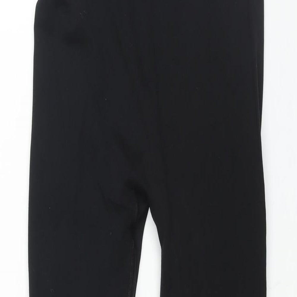 NEXT Womens Black Polyester Cropped Leggings Size 24 in L25 in - Logo