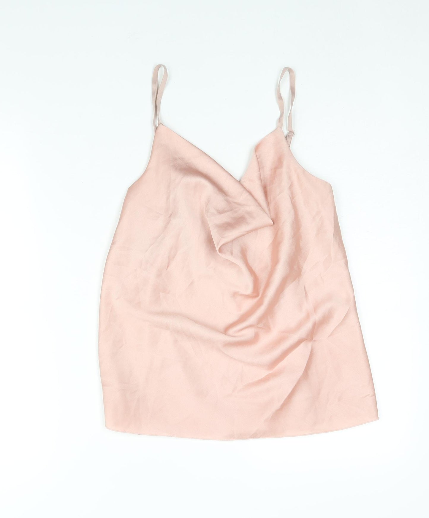 I SAW IT FIRST Womens Pink Polyester Camisole Blouse Size M Cowl Neck