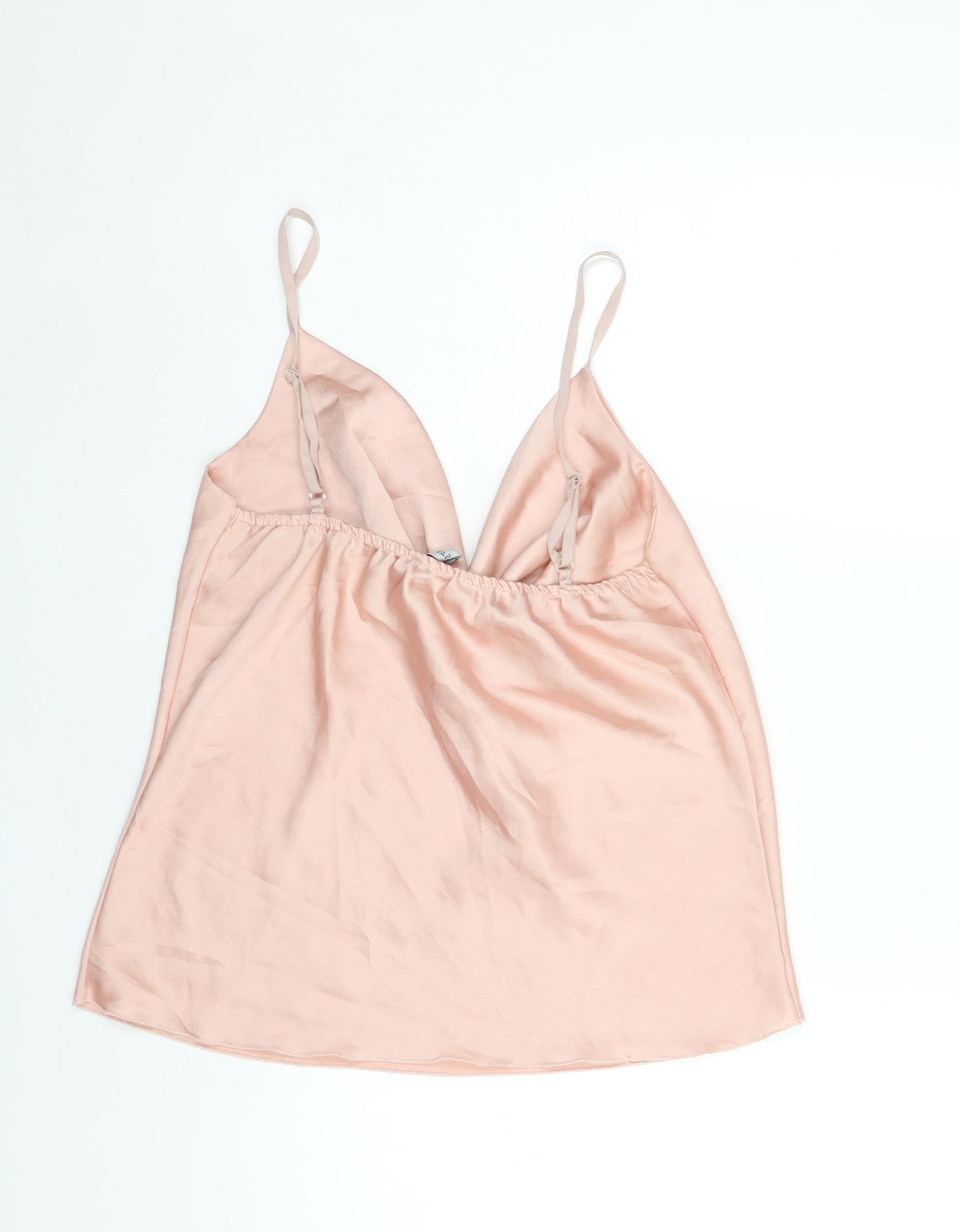 I SAW IT FIRST Womens Pink Polyester Camisole Blouse Size M Cowl Neck