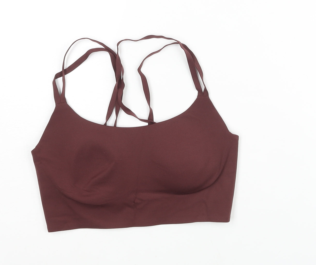 Offline Womens Red Nylon Cropped Tank Size M Scoop Neck Pullover - Padded