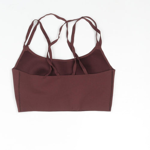 Offline Womens Red Nylon Cropped Tank Size M Scoop Neck Pullover - Padded