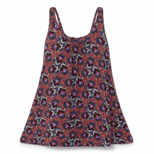 Marks and Spencer Womens Multicoloured Geometric Viscose Tunic Blouse Size 8 Scoop Neck