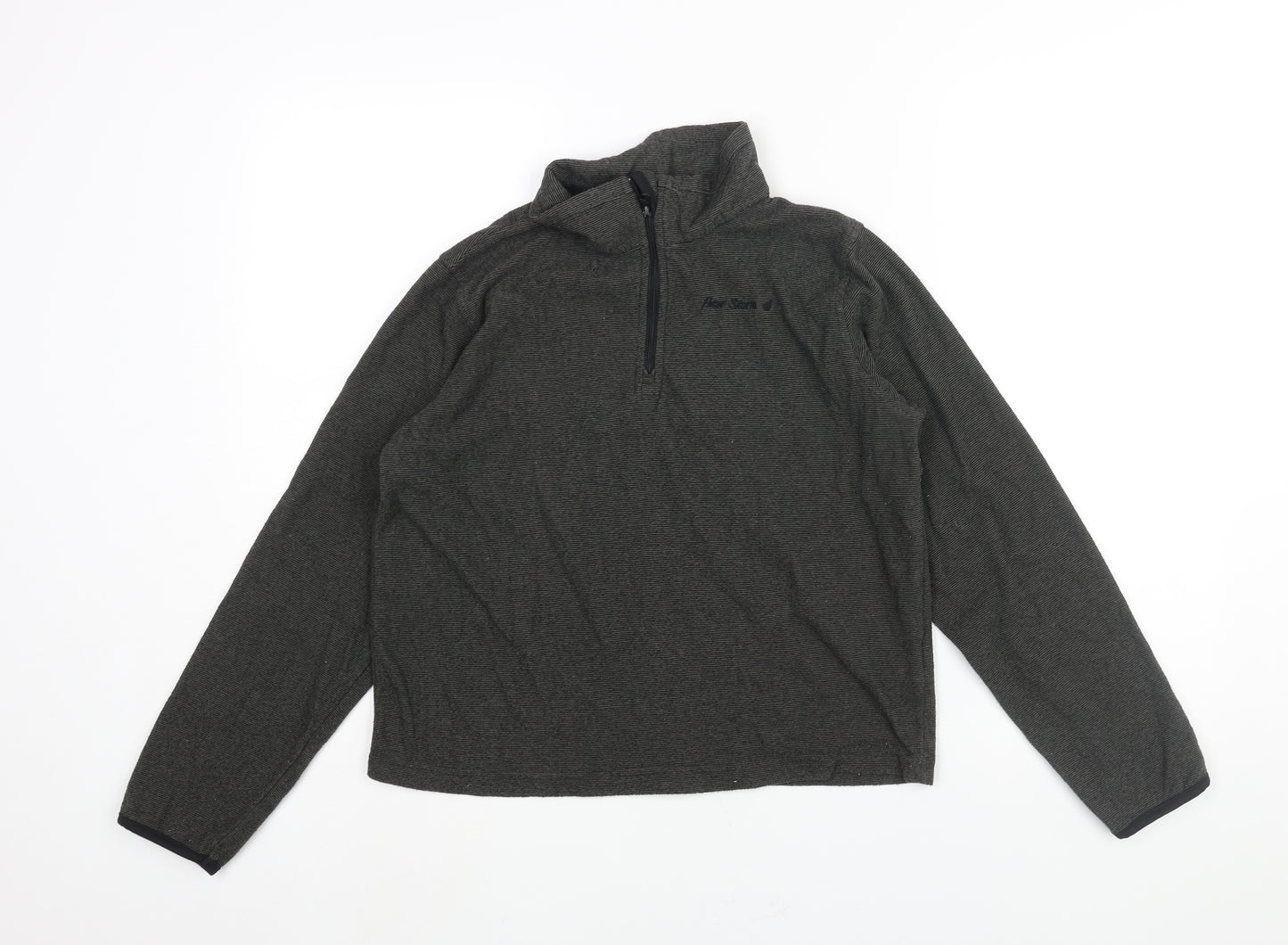 Peter Storm Boys Grey Polyester Pullover Sweatshirt Size 13 Years Zip - Logo