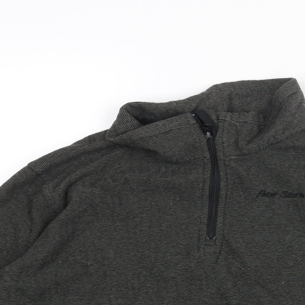 Peter Storm Boys Grey Polyester Pullover Sweatshirt Size 13 Years Zip - Logo