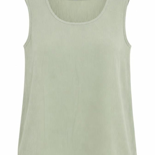 Hamells Womens Green Polyester Camisole Blouse Size 10 Scoop Neck