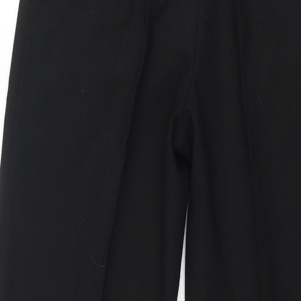 Jacques Vert Womens Black Polyester Trousers Size 10 L29 in Regular Zip