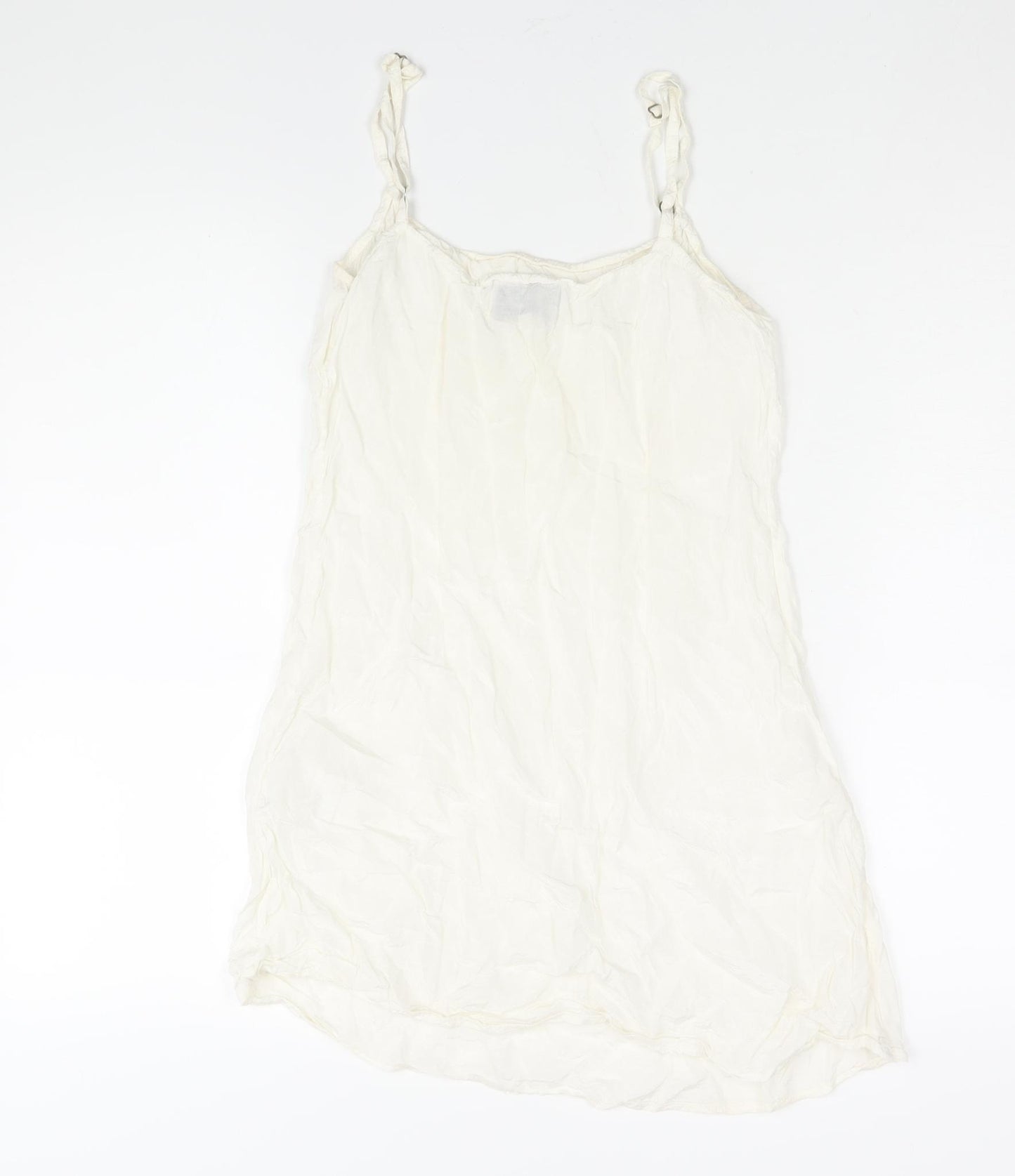 Noa Noa Womens Ivory Viscose Slip Dress Size XL Scoop Neck Pullover