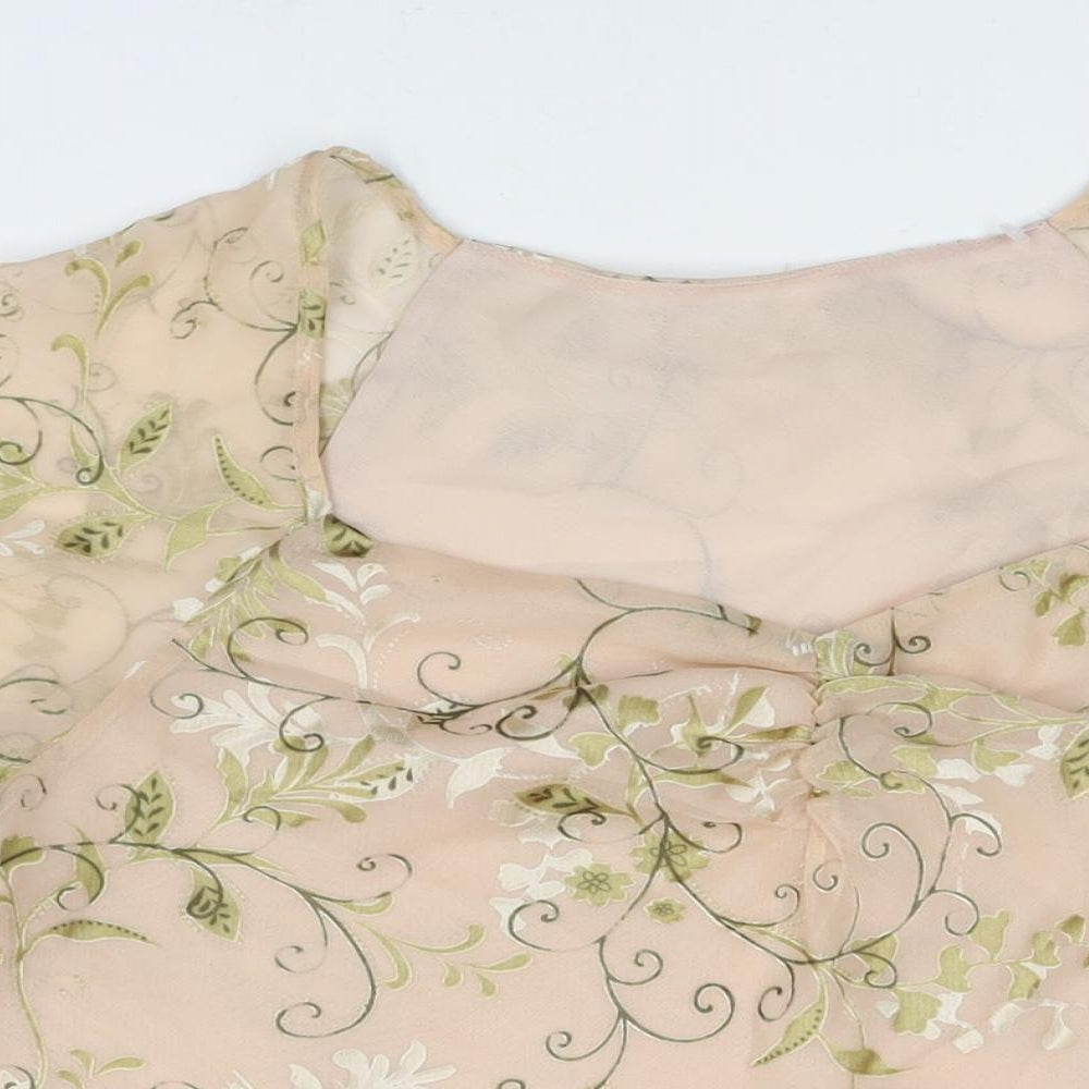 Bonmarché Womens Beige Polyester Basic Blouse Size 20 Sweetheart