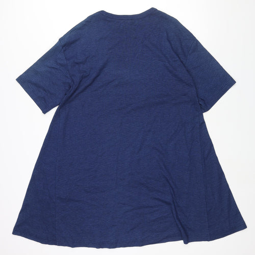 COS Womens Blue Cotton A-Line Size S Crew Neck Pullover - Panel Detail