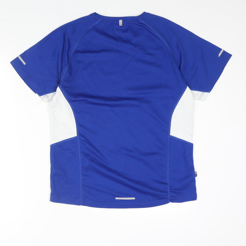 Karrimor Mens Blue Colourblock Polyester Basic T-Shirt Size M Round Neck Pullover