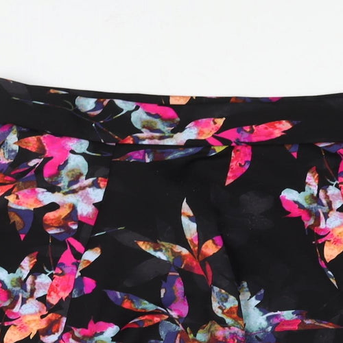 Torrid Womens Black Floral Polyester Skater Skirt Size 36 in