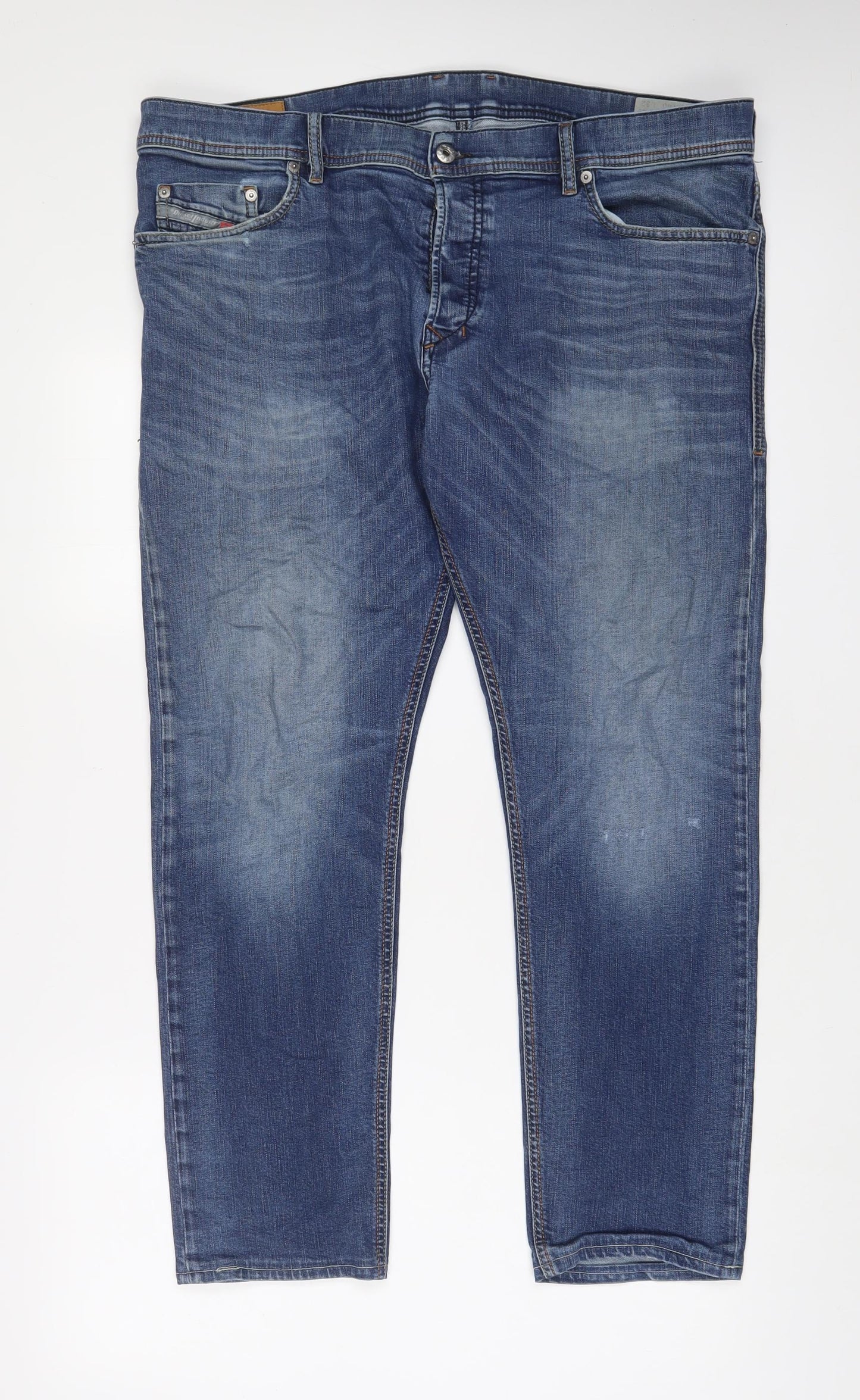 Diesel Mens Blue Cotton Straight Jeans Size 40 in L29 in Regular Button