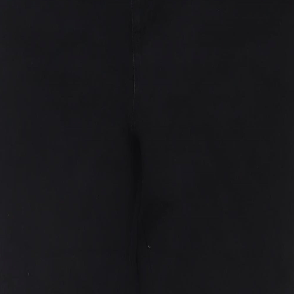 TU Womens Black Cotton Skinny Jeans Size 16 L26 in Regular Zip