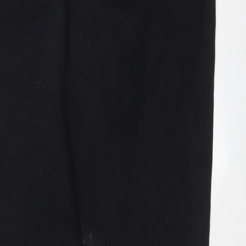 TU Womens Black Cotton Skinny Jeans Size 16 L26 in Regular Zip