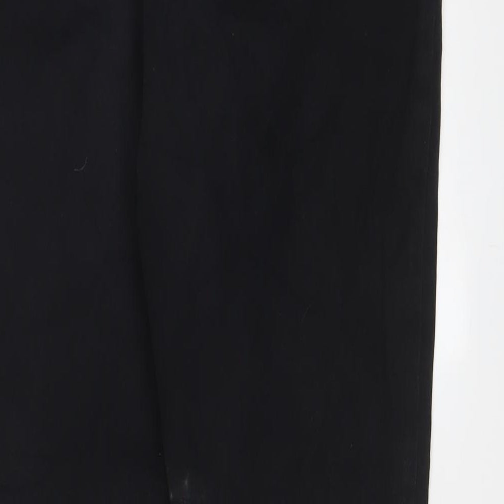 TU Womens Black Cotton Skinny Jeans Size 16 L26 in Regular Zip