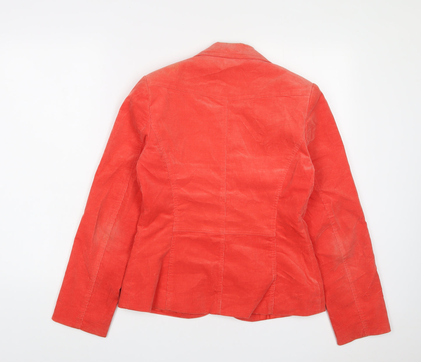 New Look Womens Red Jacket Blazer Size 12 Button
