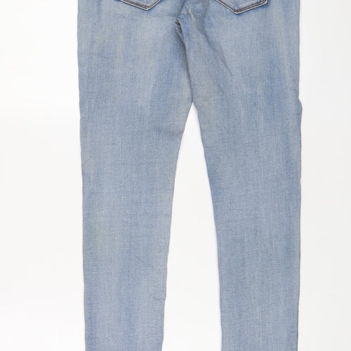 MyHolliys Womens Blue Cotton Skinny Jeans Size M L29 in Regular Zip